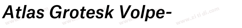 Atlas Grotesk Volpe字体转换